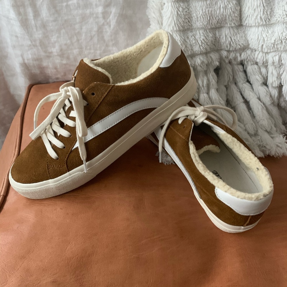 Madewell Sherpa & suede sneakers